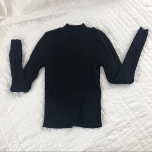 Forever 21 black mock neck sweater - size S